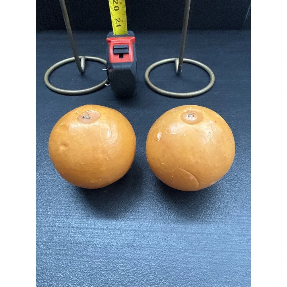 Set Of Two Vintage Mid Century Swedish Brass Candle Holders